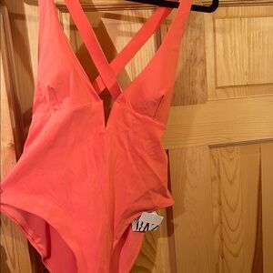 Zara Vibrant Coral Swimsuit